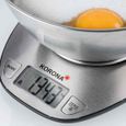 Korona 75880 Balance de cuisine MILA - Capacité de charge 5 kg - incl. bol en inox 1,5 L - Fonction de pesée tare - Piles incluses-3