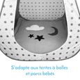 Tapis de jeu pour bébé Monsieur Bébé - Gris - 100x100cm - Doux et confortable-3