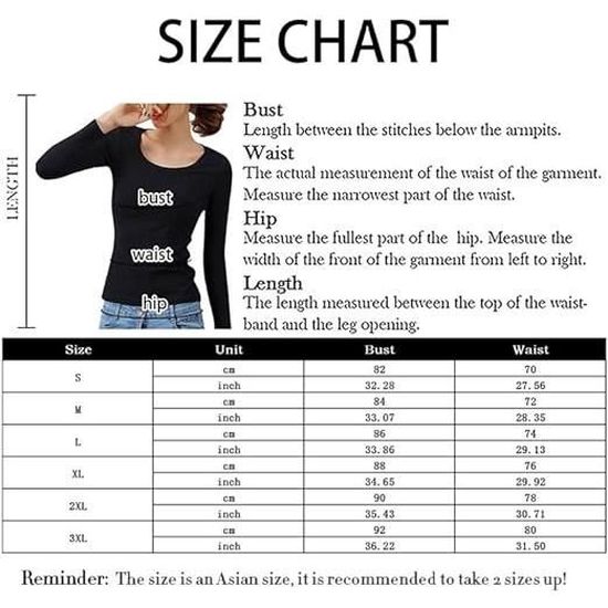 T-Shirt Thermique Femme - Marque - Modèle - Col en V Noir