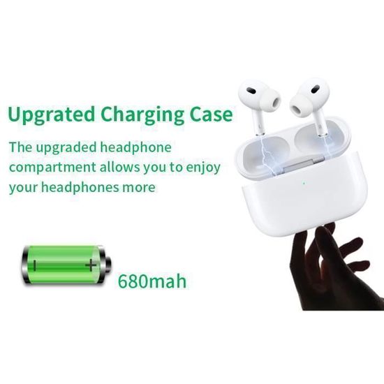 Boitier Airpods 3 Boitier USB-C Boitier Sans Fil Pour Air Pod Pro 1 Et 2 Génération,Étui De Chargement Pas Cher, Remplacement Original Avec Bouton De Couplage Sync Charge 3-5 Fois Type-C Coque