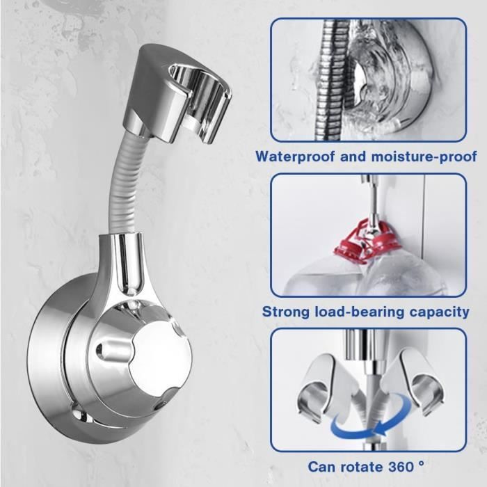Support Pommeau De Douche Sans Percage Adhésif Support De Douche À Main Porte Pommeau De Douche