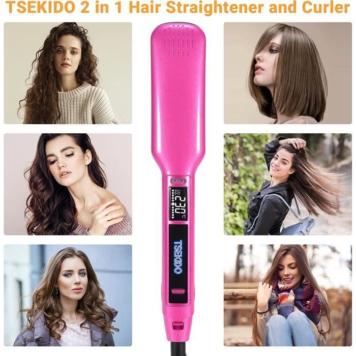 Fer à Lisser/plaquer Les Cheveux ESPERANZA 35W, Plaques Céramique Rouge/noir - Neuf (Pologne)