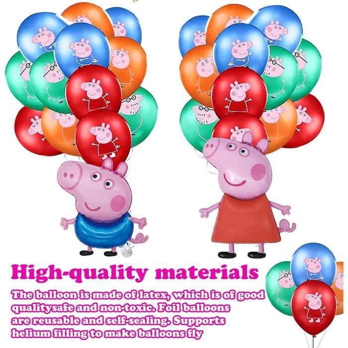 Enfants Peppa Pig Anniversaire Cadeau Emballage X 2 avec Étiquettes George  & Fun