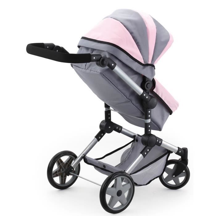 Landau pour bébé en rose et gris - Kawarir