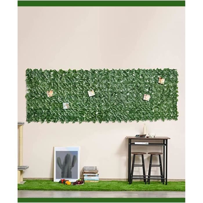 Haie Artificielle 1x3M Brise Vue Exterieur Mur Végétal Clôture Feuilles