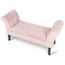 Banquette En Velours Banc De Lit Design Contemporain Avec Accoudoirs Confortable Achat Vente Tabouret Cdiscount