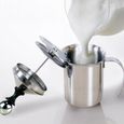 Cuque Mousseurs à lait Mousseur à lait manuel en acier inoxydable 400 ML/800 ML Double maille café mousseur crémier mélangeur-0
