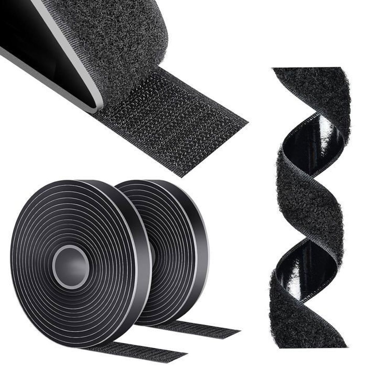 10m*2 velcro double face velcro autocollant velcro adhésif puissant