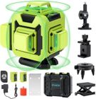 Niveau laser 4x360 4D 16 Line Ligne Laser Verte Horizontal et Verticale avec Télécommande Intégrée Batterie 2 * 2400 mAh STANEW
