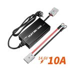 LiTime Chargeur de Batterie Lithium 12V 10A / 14.6V 10A pour Batterie LiFePO4 12V, Connecteur Anderson, Indicateur LED