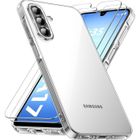 Coque Pour Samsung Galaxy A17 + 2x [Verre de Protection] Souple Silicone Léger Transparent Antichoc - New&Teck