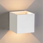 KOSILUM Applique LED design extérieur - blanc - angle ajustable - Cubic