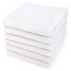 LINNEA Lot de 6 serviettes de toilette 50x90 cm ALPHA blanc