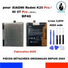 BATTERIE ORIGINALE BP40 XIAOMI REDMI K20 PRO / Mi 9T PRO 4000mAh 15,4Wh 3,85V OEM ORIGINE + KIT OUTILS GENUINE BATTERY TOOLS