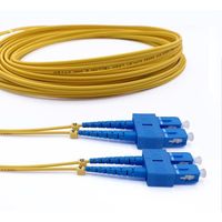 Elfcam® - Câble à Fibre Optique SC-UPC à SC-UPC Duplex Monomode, Jarretière Optique 9-125um OS2 LSZH (30M)