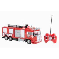 Camion Pompier Radiocommandé - WORLD TECH TOYS - Modèle 34980 - Canon à eau rechargeable - Mixte