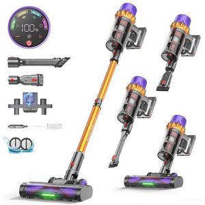 Aspirateur sans fil Vacuum Cleaner 20000Pa Aspirateur balai sans fil 6 en 1, 40 minutes d