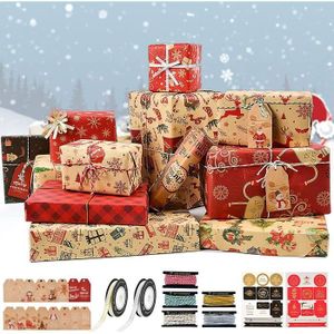 Feuille de Noël de police papier cadeau 3 x Rouleaux de 2 m x 69 cm Noël Cadeaux Gifts Feuille de Noël de police papier cadeau 3 x Rouleaux de 2 m x 69 cm Noël Cadeaux Gifts