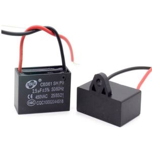 Moligh doll Rectangulaire CBB61 4UF AC 450V Condensateur pour Faire fonctionner Le Moteur