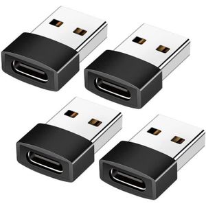 Adaptateur de connecteur de type C femelle vers Micro USB/VopeC femelle vers  Mini USB/Micro