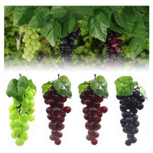 FLEUR ARTIFICIELLE  4 grappes de grappes de Raisins artificiels, Fruits artificiels en Plastique Fruits Accessoires de Faux Fruits Raisins   de Mariage