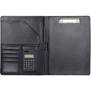 Porte-document A4 Laconile, simili cuir, porte-bloc-notes robuste pour  bureau, conférence, bloc-notes 25X32cm bleu