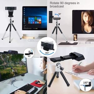 WEBCAM Angetube Webcam Full HD 1080P avec autofocus,doubl