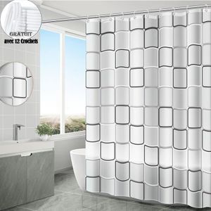Lot de 4 rideaux de douche en microfibre - Motif léopard - Étanche - 8, 120  x 200 cm : : Cuisine et Maison