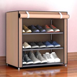 Meuble A Chaussures 3 Couches Avec Couverture Armoire De