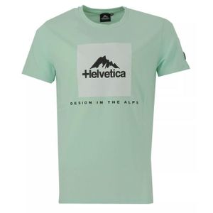 T-SHIRT Tee-shirt homme HELVETICA MILLER - Vert - Coupe cl