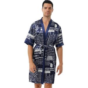 peignoirs et robes de chambre Robes de chambre et peignoirs Vêtements Vêtements homme Pyjamas ensemble de pyjama en satin marine 