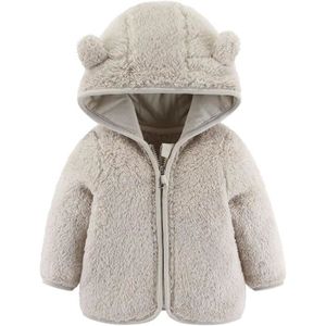 MANTEAU - CABAN Veste BéBé Blouson outwear à Pour Enfants Bambin Bébé Polaire Mignon Manteau Chaud épais Fermeture éclair Fille Manteau Bébé Veste 