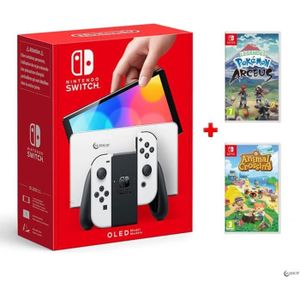 CONSOLE NINTENDO SWITCH Pack Nintendo Switch Oled + Animal Crossing + Lége
