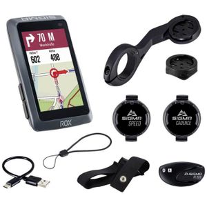 GPS PEDESTRE RANDONNEE  Sigma ROX 12.1 EVO Sensor Set - Night Grey GPS de vélo vélo Europe Bluetooth®, GPS, GLONASS