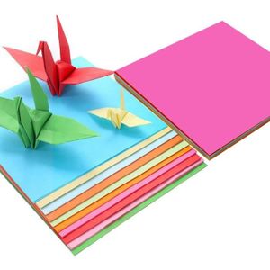 JEU DE ORIGAMI Kit de papier origami SSS - 200 feuilles - 20 couleurs assorties - pour loisirs créatifs et travaux manuels