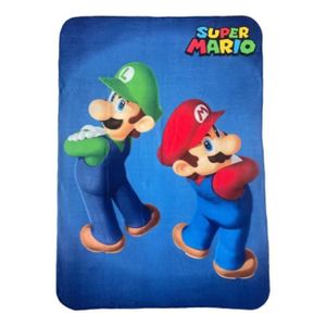 SUPER MARIO - Plaid Mario & Luigi 110x130 cm - 100% Polyester