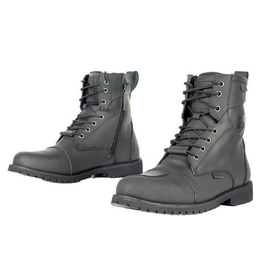 Demi-bottes Moto EIGHTY MOTOBLOUZ Certifiées CE – Cuir De Vachette, Protection Urbaine
