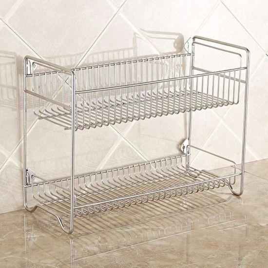 2 Tier Étagère À Épices Porte En Acier Inoxydable Spice Countertop