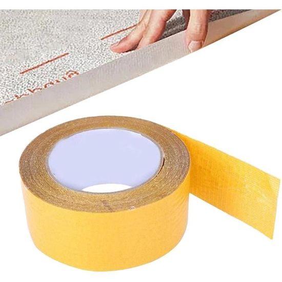 Tesa Ruban Adhésif Double Face Pour Sols Sans Traces - 10 M X 50 Mm - Pour Tapis, Moquettes Et PVC