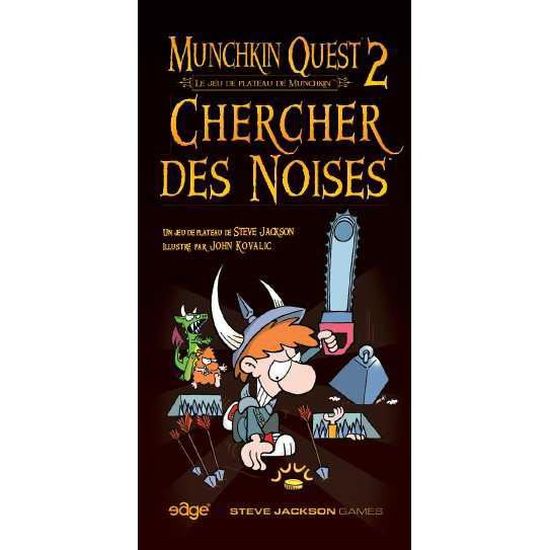 Jeu de société - EDGE - Munchkin Quest 2 : Chercher des Noises - 18 nouvelles pièces - 2 à 6 joueurs