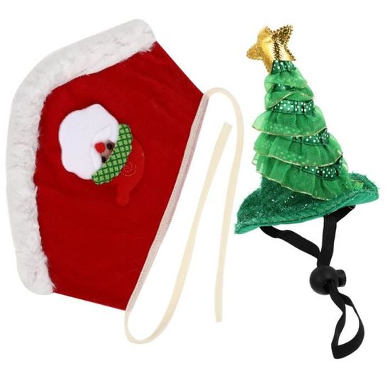 1 Ensemble de Chemin de Noël Cadeau pour animaux de compagnie Chapeau boule de noel - decoration de sapin decoration de noel