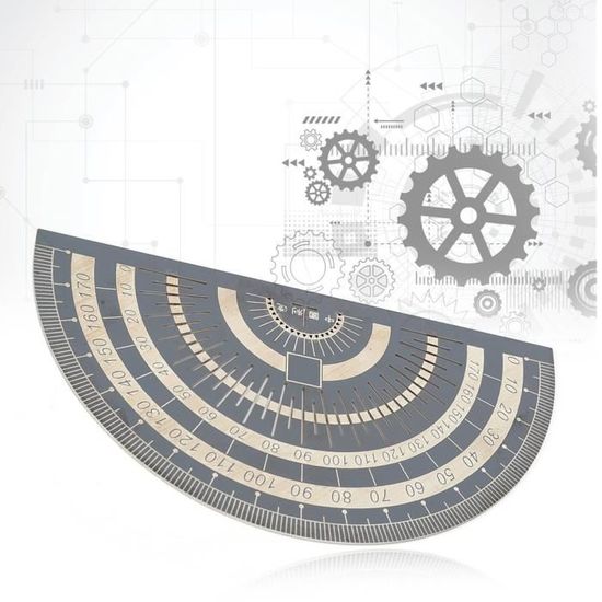 Rapporteur rond à 360°, 10 cm, outils de mesure mathématiques, rapporteurs ronds, règle à angle moyen complet Rapporteur rond à 360°, 10 cm, outils de mesure mathématiques, rapporteurs ronds, règle à angle moyen complet