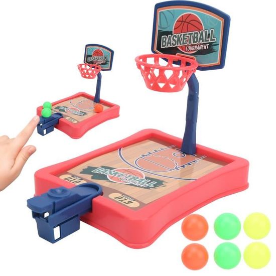 GNAUMORE – Jeu De Basket à Doigts – Mini Flipper Basket – Jouet De Tir à Doigt – Pour Enfants – Ludique Et Compact
