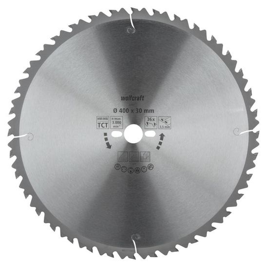 Lame De Scie Circulaire Ct, 20 Dents ø160mm 6733000 - Wolfcraft