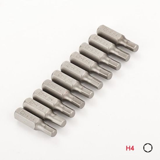 Sourcing Map 100 X 5 Mm H5 Hexagonale Pointe Magnétique