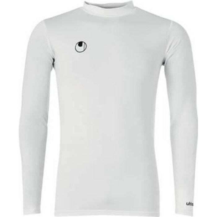 Sous-Vêtement Thermique Homme - UHLSPORT - Manches Longues - Blanc - Football