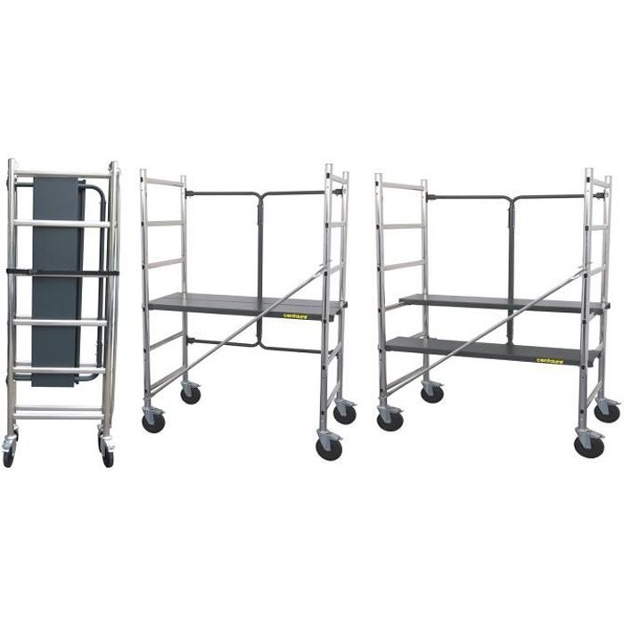 Centaure Echafaudage Aluminium Top 3 Hauteur De Travail Max 3m