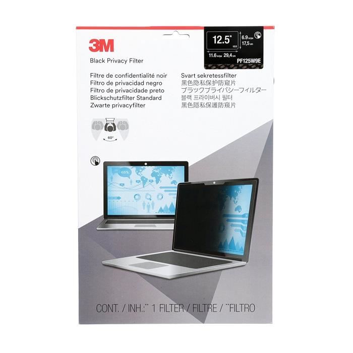 3M Filtre de confidentialité pour ordinateur portable à écran panoramique edge to edge 12 5 Neuf - vue 2