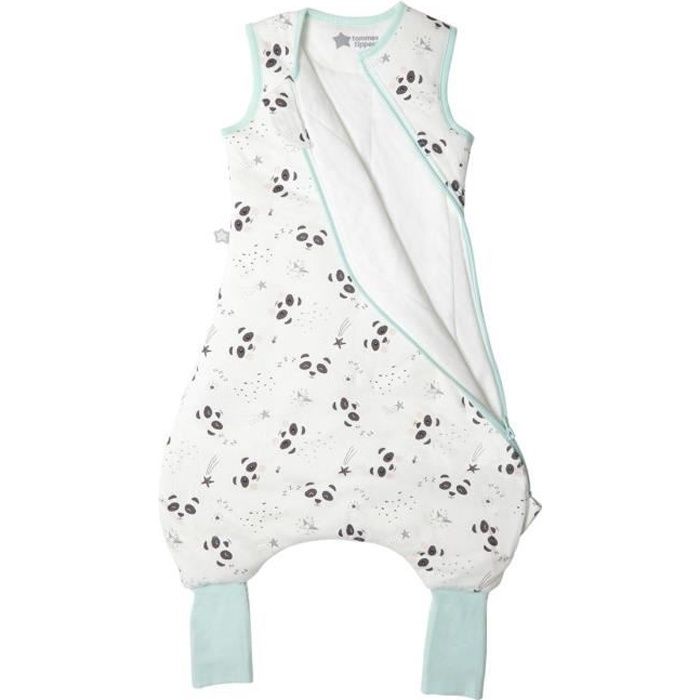 TOMMEE TIPPEE Gigoteuse - 18 à 36 mois - Tissu Léger printemps été - Pieds dehors - Motif Pippo le Panda