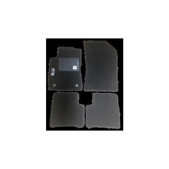 Kit 4 Tapis de sol Auto pour CITROEN C3 depuis 2016, sigle C3, avec CLIPS, moquette noire, Neuf.